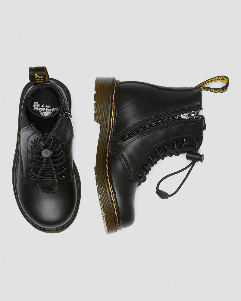 Dr Martens Toddler 1460 Harper Leren Vrijetijdslaarzen Kinderen Zwart | NL 158AHK